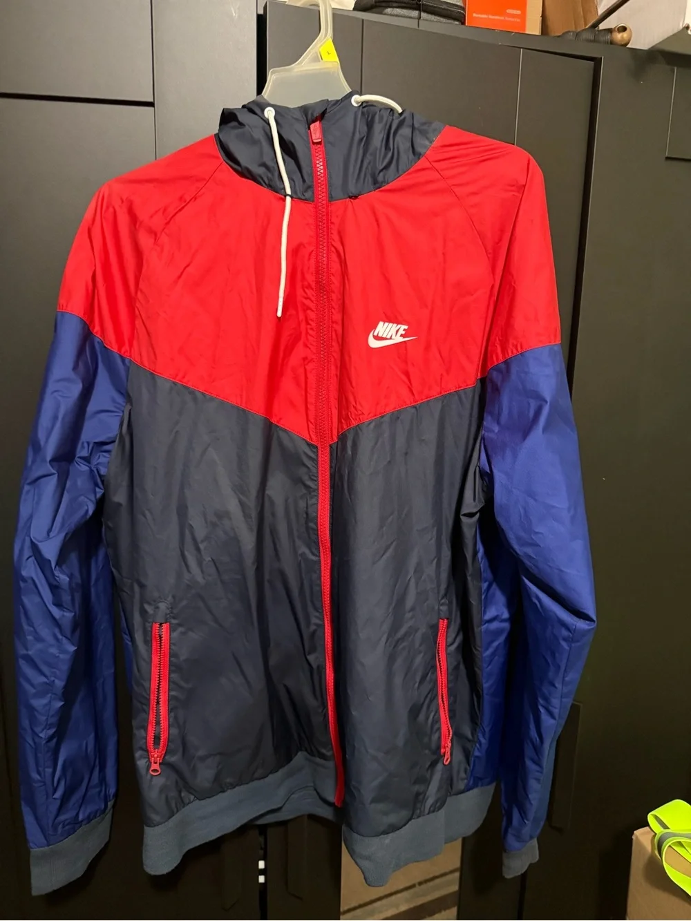 Nike Royal Blue Performance Jacket with Red Nike Tag